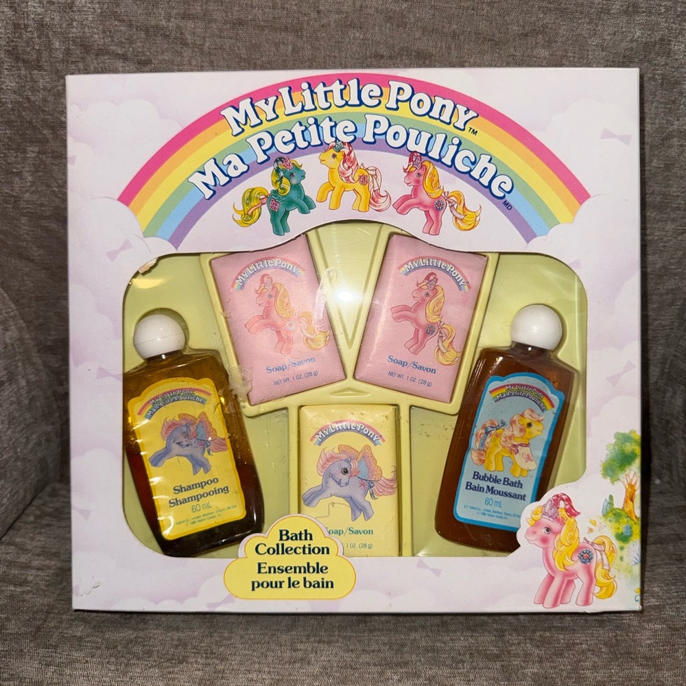 ULTRA RARE NEW 1988 My Little Pony G1 NIB Bath Collection